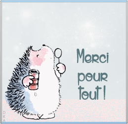 Gif animé merci pour tout herisson